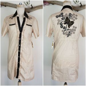 Soul revival western style pearl snap dress